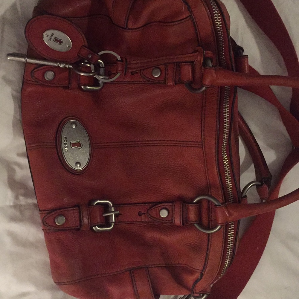 Fossil red purse